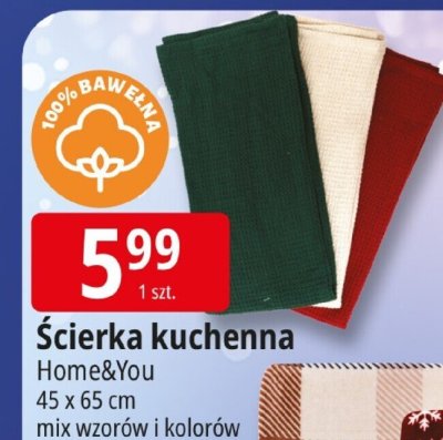 Ścierka kuchenna Home&You promocja w Leclerc