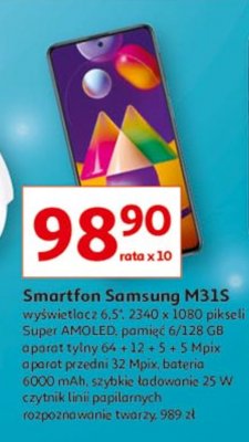 Smartfon m31s Samsung galaxy promocja