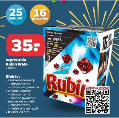 Wyrzutnia Rubin WM6 promocja w Netto