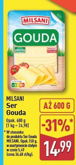 Ser gouda Milsani promocja