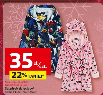 Szlafrok dziecięcy promocja w Auchan