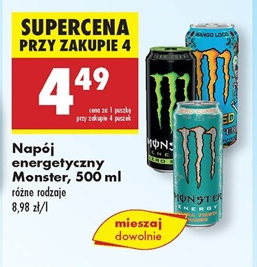Napoj energetyczny promocja w Biedronka
