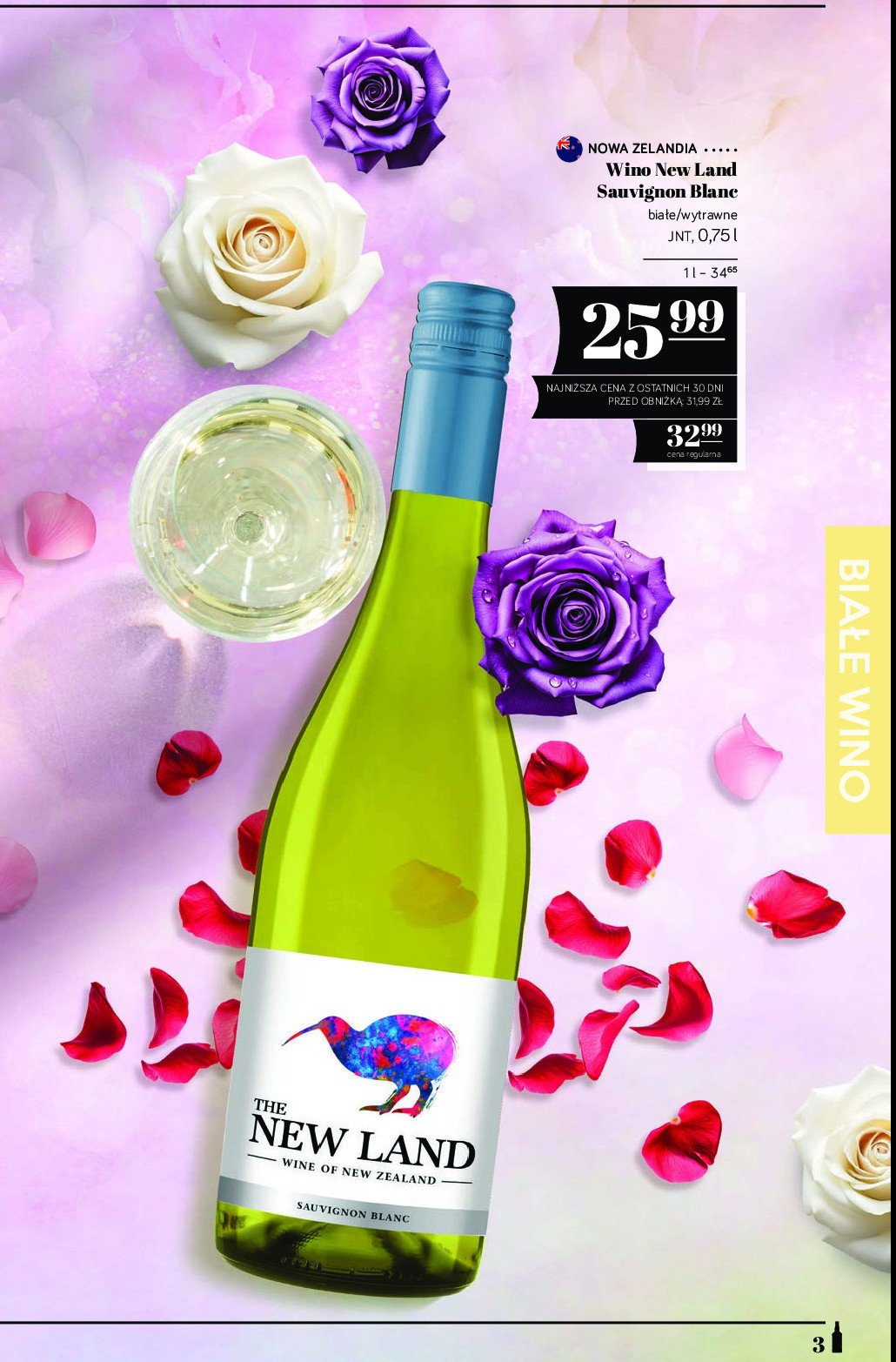 Wino THE NEW LAND MARLBOROUGH SAUVIGNON BLANC promocja