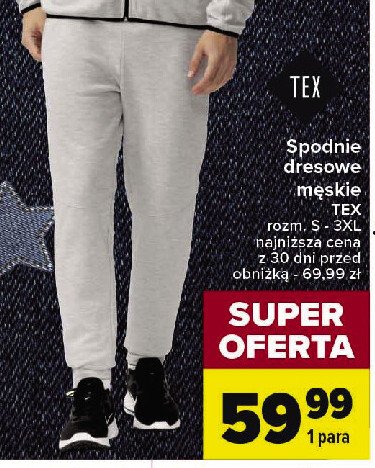 Spodnie dresowe męskie Tex promocja