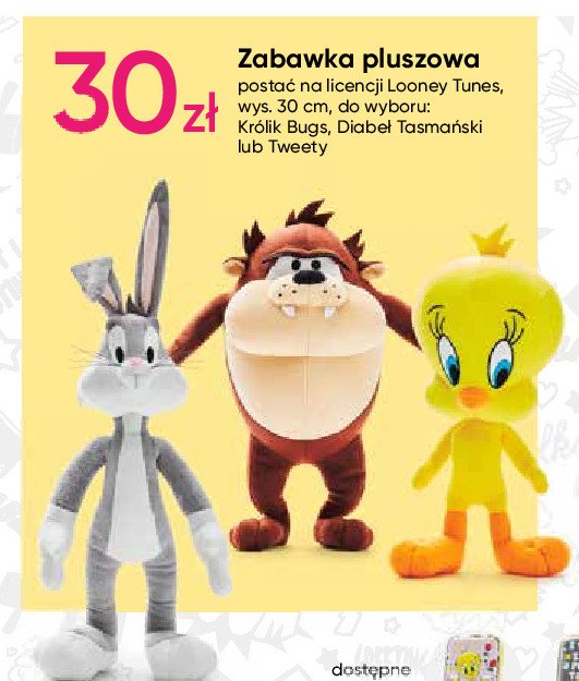 Zabawka pluszowa królik bugs 30 cm promocja