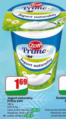 Jogurt naturalny Primo  promocja w Dino