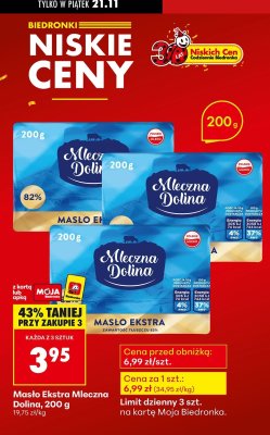 Masło Ekstra 200g promocja w Biedronka