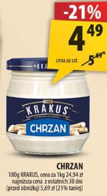 Chrzan Krakus promocja w Arhelan