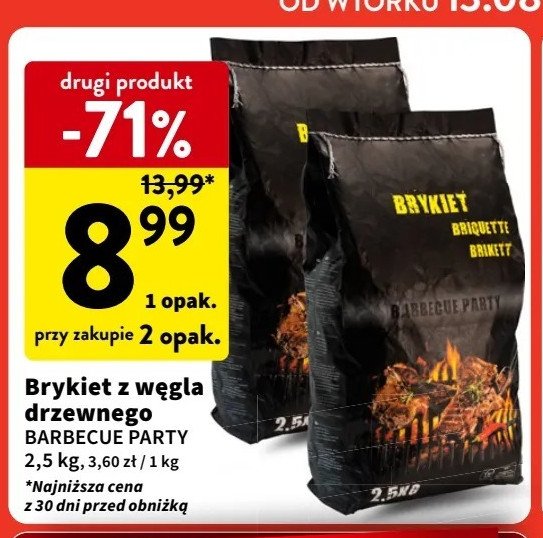 Brykiet z węgla drzewnego promocja