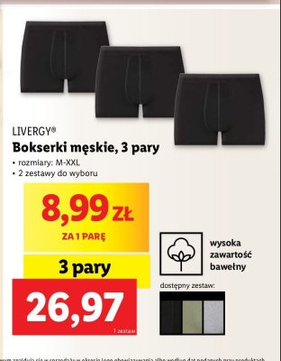 Bokserki m-xxl Livergy promocja
