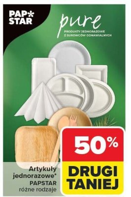 Artykuły jednorazowe różne rodzaje DRUGI -50% Papstar promocja w Carrefour