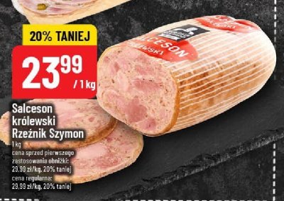 Salceson królewski Rzeźnik Szymon promocja w POLOmarket