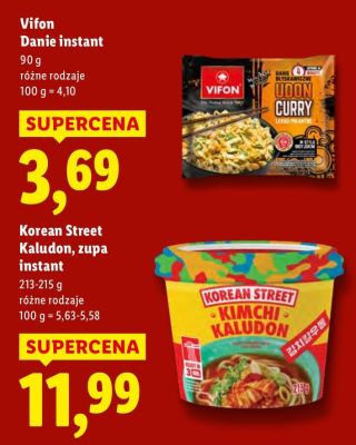 Vifon Danie instant 90 g różne rodzaje promocja w Lidl