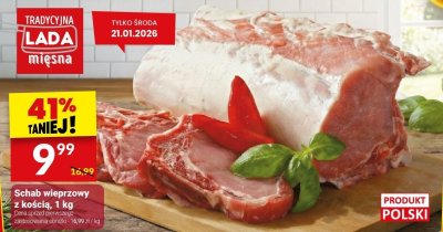 Schab wieprzowy z kością, 1 kg promocja w Twój Market