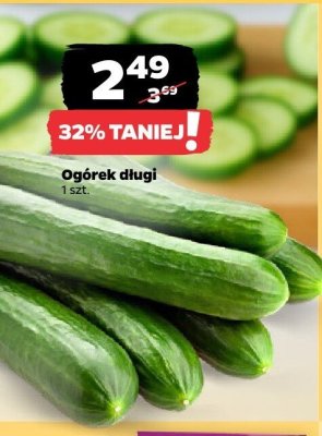 Ogórek długi promocja w Netto