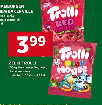 Żelki red fruits Trolli promocja