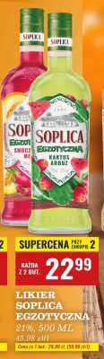 Likier Soplica Egzotyczna smoczy owoc & melon 21% 500 ml promocja w Biedronka