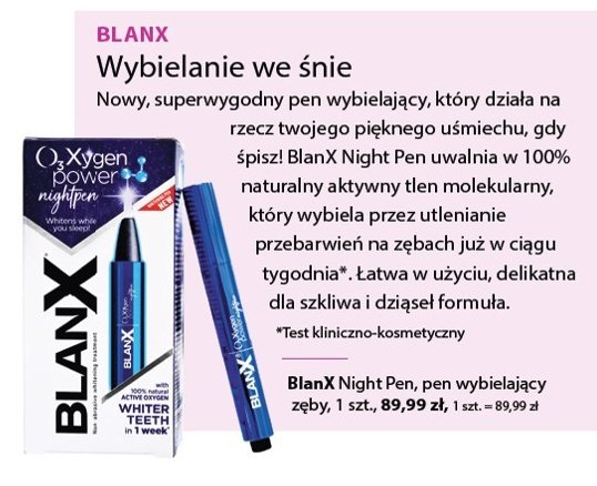 Pen wybielający Blanx o3x promocja