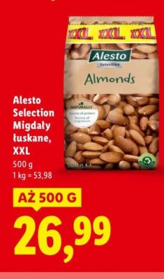 Migdały łuskane Alesto Selection XXL promocja w Lidl