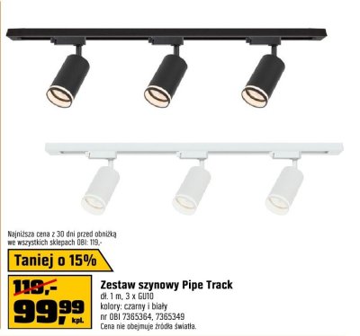 Zestaw szynowy Pipe Track promocja w OBI