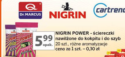 Nawilżone ściereczki do cockpitu Nigrin promocja