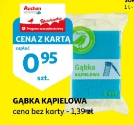 Gąbka kąpielowa do masażu Auchan promocja