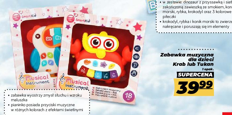 Zabawka muzyczna tukan Dromader promocja