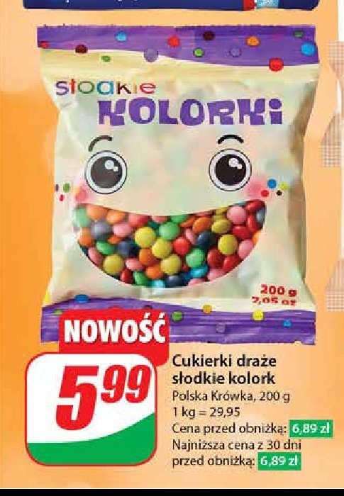 Cukierki słodkie kolorki Polska krówka promocja