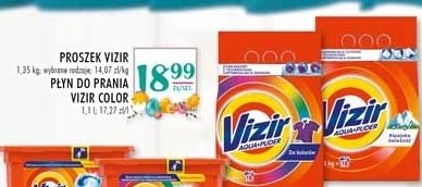 Proszek do prania z odplamiaczem color VIZIR AQUA PUDER promocja