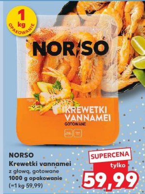 Krewetki vannamei surowe, gotowane promocja w Kaufland