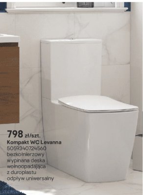 Kompakt WC Levanna promocja w Castorama