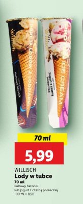 Lody jogurt z czarną porzeczką Willisch promocja