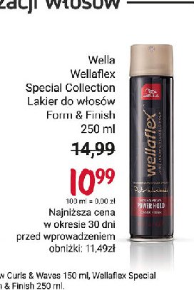 Lakier do w艂os贸w form and finish Wellaflex promocja