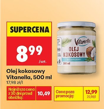 Olej kokosowy, 500 ml promocja w Biedronka