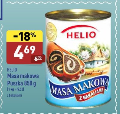 Masa makowa z bakaliami Helio promocja
