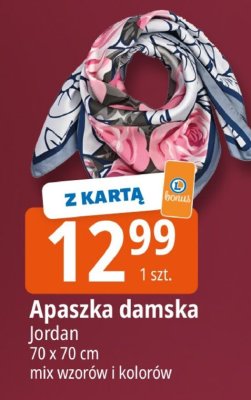 Apaszka damska Jordan 70 x 70 cm mix wzorów i kolorów promocja w Leclerc