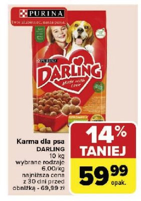 Karma dla psa wo艂owina-warzywa Purina darling promocja