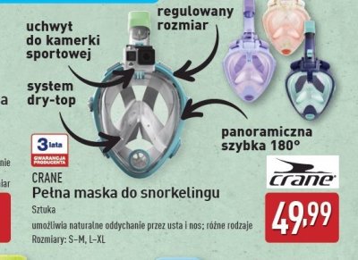 Maska do snorkelingu l/xl CRANE promocja