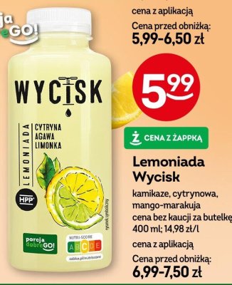 Lemoniada Wycisk kamikaze promocja w Żabka