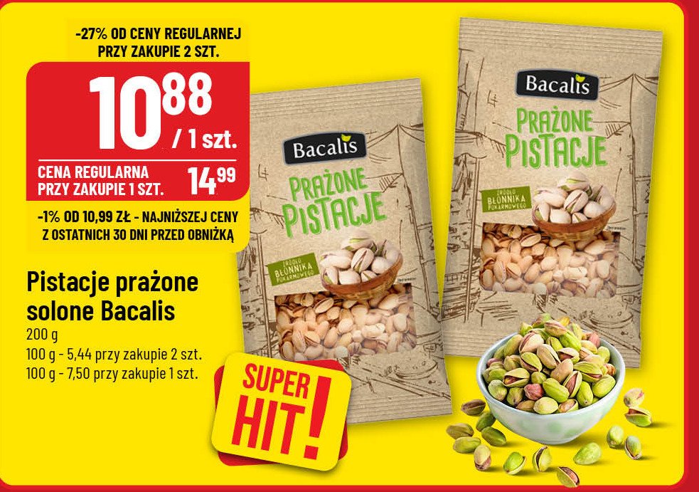 Pistacje Bacalis promocja