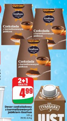 Deser czekoladowy z karmelizowanym jabłkiem Goshua promocja w Dino