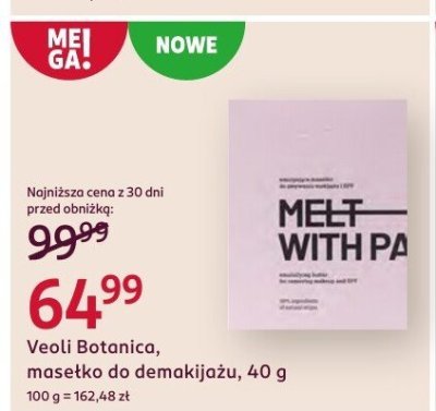 Masełko do demakijażu  promocja w Rossmann