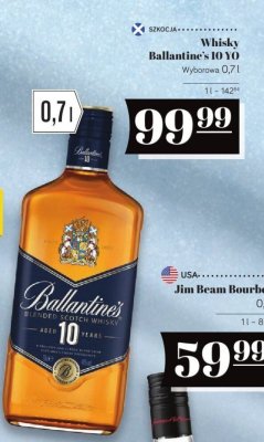 Whisky Ballantine's 10 YO 0,7l promocja w POLOmarket