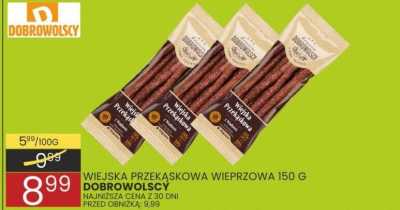 Wiejska przekąskowa wieprzowa 150g Dobrowolscy promocja w Wafelek