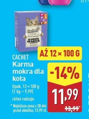 Karma dla kota mięso w galarecie Cachet promocja