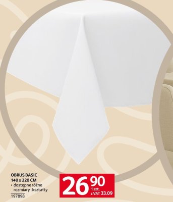 Obrus Basic 140x220 cm promocja w Selgros