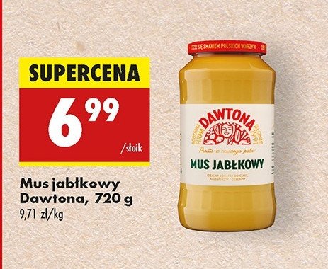 Mus jabłkowy Dawtona promocja w Biedronka