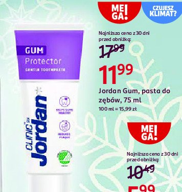 Pasta do zębów gum protector Jordan clinic promocja w Rossmann