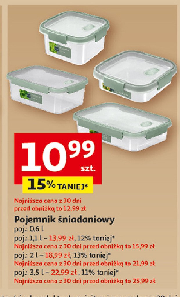 Pojemnik smart kwadratowy 1.1 l Actuel promocja