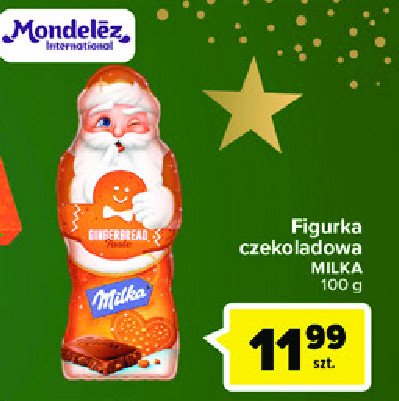 Mikołaj z czekolady gingerbread Milka promocja